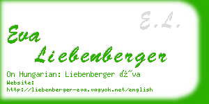 eva liebenberger business card